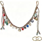 Chain Beaded Rope Braided Keychain bag charms & purse chain and Backpacks - Stylish Purse Charms Accessory for Women