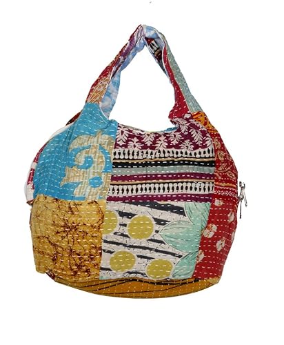 Indiweaves handmade kanta cotton Jhola Bag from Gujarat