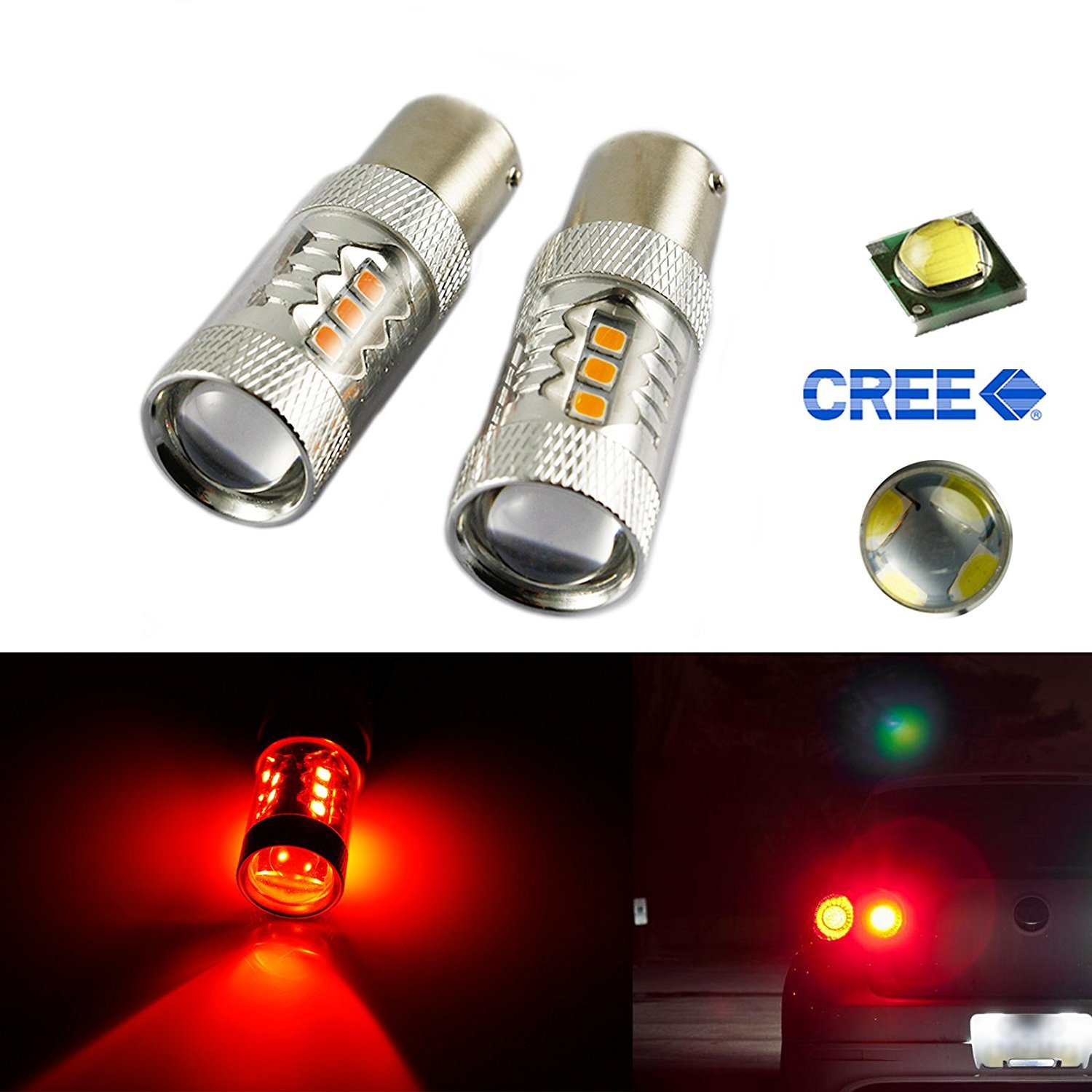 Brake Stop Light Xotic Tech Direct Turn Signal Light Backup Reverse Light 2x High Power Red Max