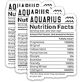 (3PCS) Aquarius Sticker – Astrology Zodiac Sign Waterproof Vinyl Decals for Water Bottles, Cups, Laptops, Scrapbooking, 3 x 2.2 inch