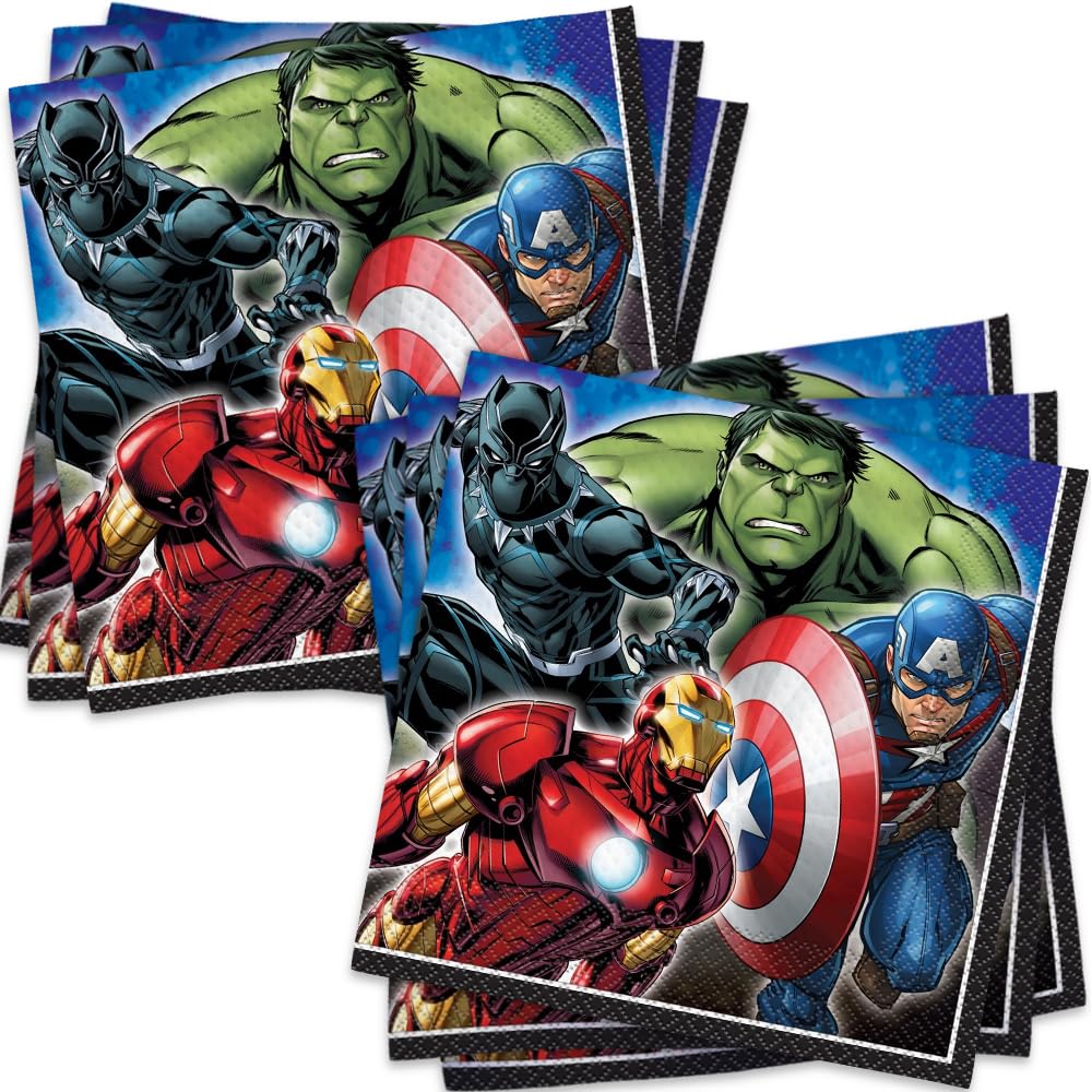 Marvel Avengers Luncheon Paper Napkins | 6.5