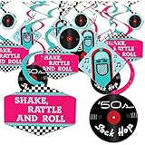Amazon Com 50 S Sock Hop Jukebox Decorations Diy 1950s Rock N