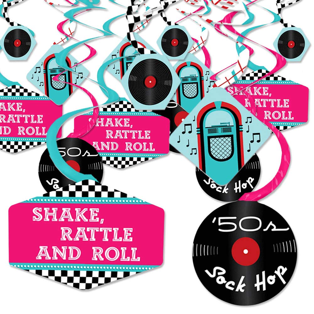 50 S Sock Hop 1950s Rock N Roll Party Hanging Decor Party