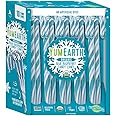YumEarth Organic Candy Canes - Individually Wrapped Full Size Blue Raspberry Candy Canes - Dye Free, Allergy Friendly, Non GMO, Gluten Free, Vegan - 10 Count (Pack of 1)