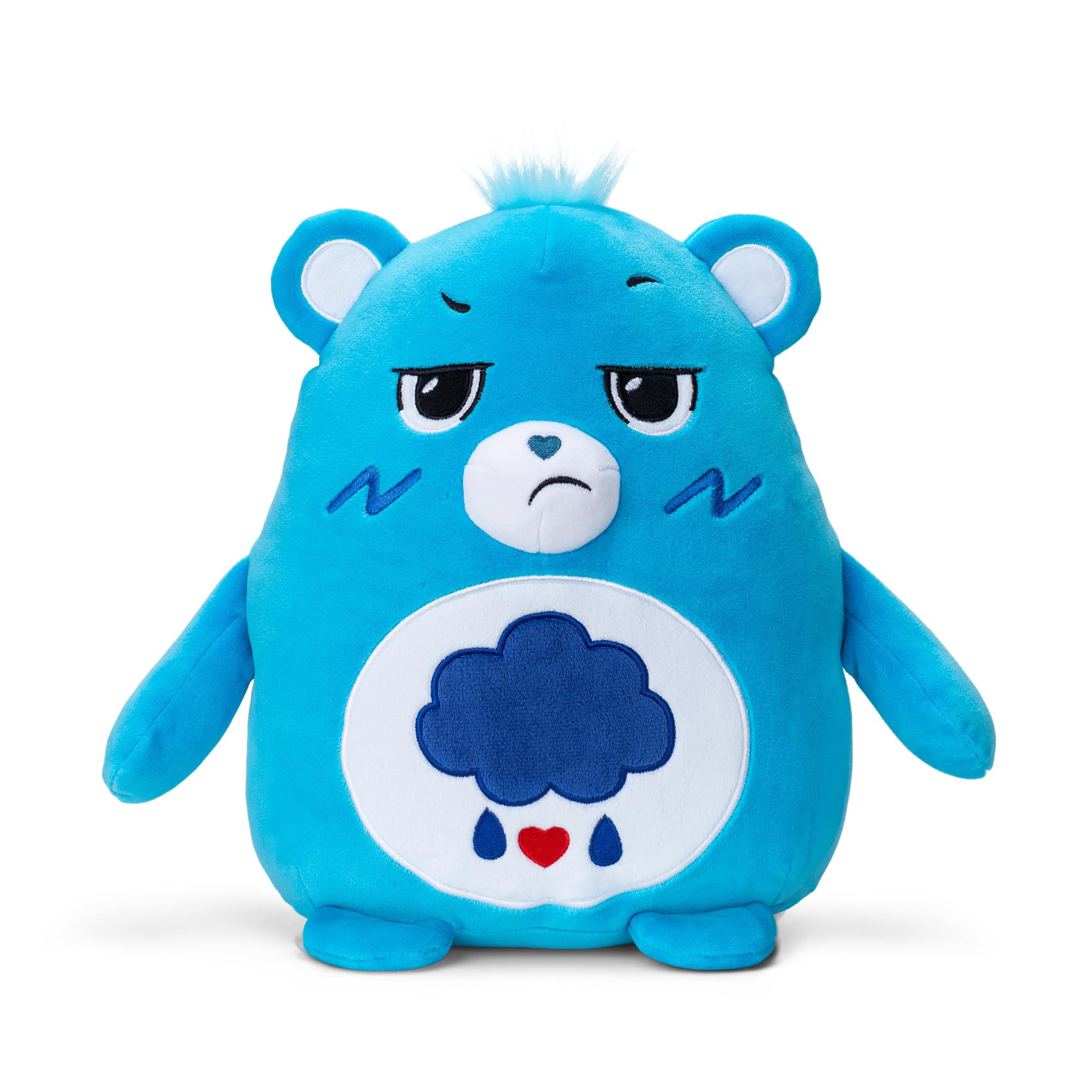 Care Bears – Basic Fun Grumpy Bear 25cm Squishes Plush – Soft, Sensory Cuddly Toy for Girls and Boys Aged 4+, Collectable Cute Teddy with Squishy Texture for Comfort and Play