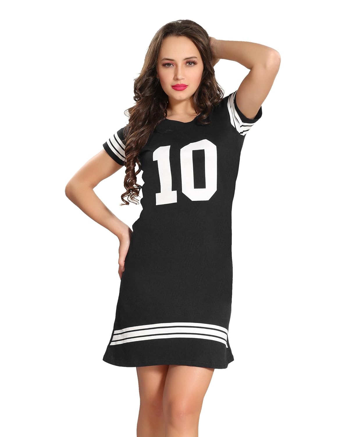 av2 women's cotton printed nighty