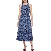 Tommy Hilfiger Solo Dot Chiffon Midi Dress