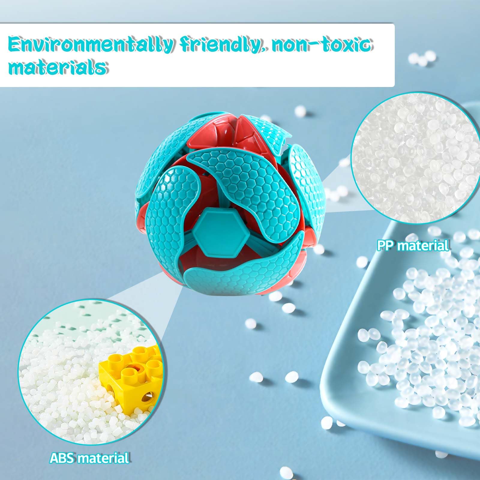 Toy Ball - Hand Thrown Football, Color Changing Deformation Ball, Cool Shape