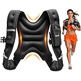 Renoj Weighted Vest for Women Men: Available in 6lb/8lb/10lb/11lb/12lb/14lb/16lb/20lb Fixed Weights for Walking, Running, Tra