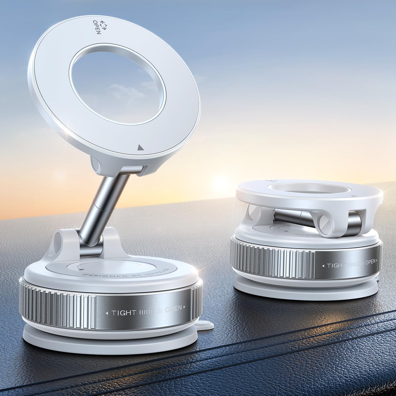 Photo 1 of JOYROOM Vacuum Magnetic Car Phone Holder, Strongest Suction Cup 360° Adjustable Magsafe Car Phone Mount, Foldable Cell Phone Holders for Your Car for iPhone 16 Pro Max 15 14 13 12 Plus/Android