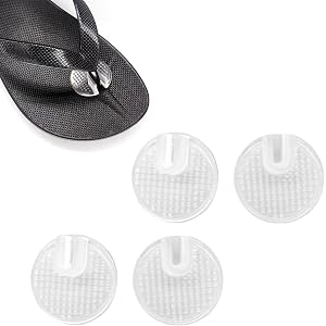 Racvofy Flip Flop Toe Cushion & Protectors - Silicone Gel Toe Guards for Thong Sandals Pain Relief Non-Slip Cushions Between