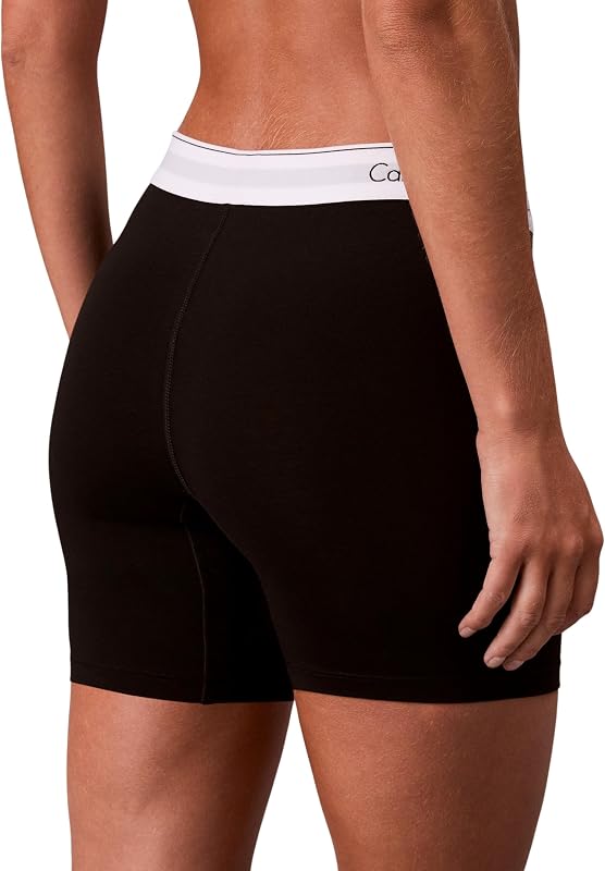 Donna Pantaloncini Hipster Boxer Brief con Fascia con Logo, Nero (Black), XS