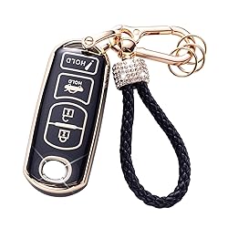 Gematay for Mazda Key Fob Cover with Keychain