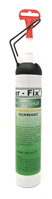 Ber-Fix Thermosil Motordichtmasse Flächendichtung Schwarz bis 230°C 200ml