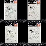 wuios 4 Sets Face Gems Body Jewels Rhinestone Stickers Festival Makeup view 2