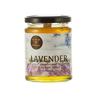 Lavendelhonig Bio,hochqualitativer Honig aus Bulgarien, eigene Imkerei, EU-Bio-Zertifizierung (350 Gramm)