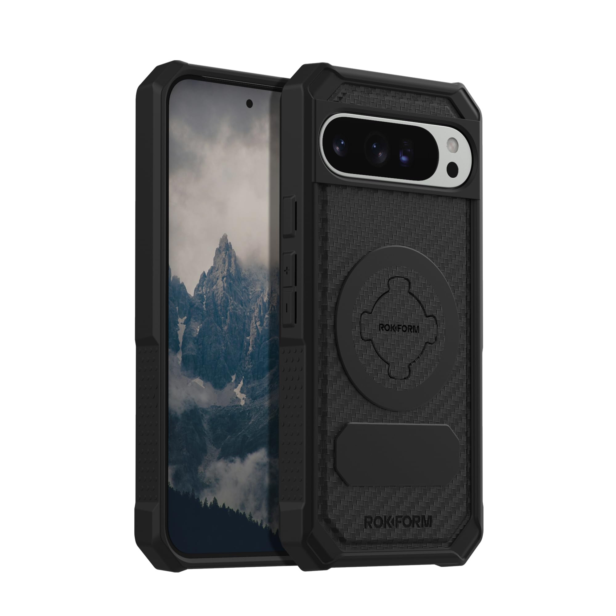 Rokform Case Compatible with Google Pixel 9 Pro XL, Rugged Series, Magnetic Cover with RokLock, Drop Tested Armor (Black)