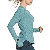 baleaf Women's Long Sleeve Running Shirts Quick Dry Lightweight Pullover Workout Tops Athletic T-Shirts Moisture Wicking