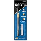 X-ACTO #1 Z-Series Precision Utility Knife, Metal, Silver, Aluminum Handle, Includes Safety Cap - For Precise, Fine Cuts