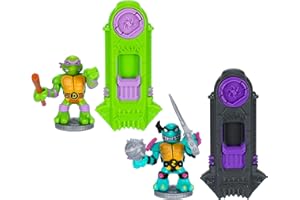 Legends of Akedo Teenage Mutant Ninja Turtles - Versus Pack Donnie Versus Slash, Includes 2 Mini Battling Figures as Well as 2 Exclusive Battle Controllers, Ready, Fight, Split Strike