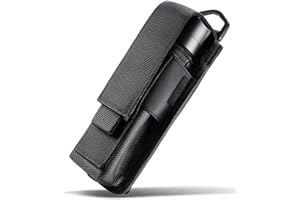 Flashlight Pouch Holster Holder: Adjustable Nylon Pouch Flashlight Pouch Tactical Light Carry Case Tool Pepper Spray Holster 