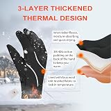 Origem Thermal Gloves Men Women 3M Thinsulate Water Resistant Touchscreen view 2