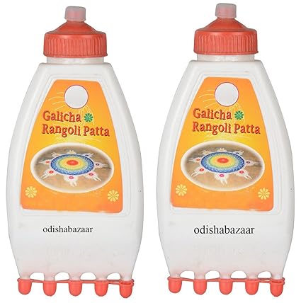 Odishabazaar Ready to Draw Rangoli making Kit: Galicha Rangoli Patta Set of 2