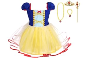 Lito Angels Princess Dress Up Costumes for Toddler Girls Christmas Halloween Fancy Party with Accessories