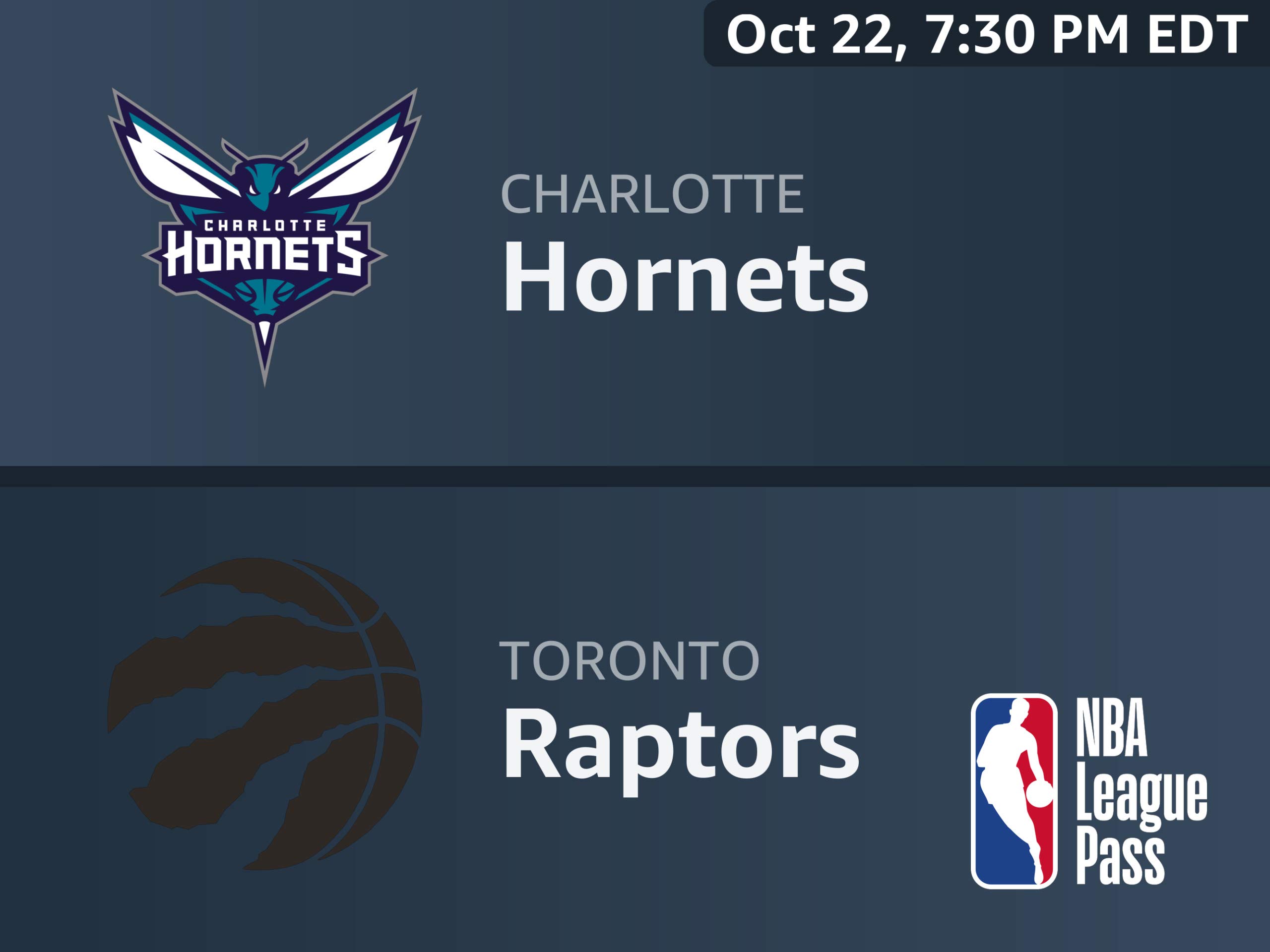 Watch Charlotte Hornets Vs Toronto Raptors Prime Video