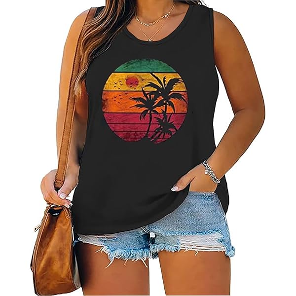 Summer Fun Here Comes The Sun Tank Tops Women Sunshine Graphic