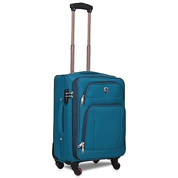 Novex Polyester 55 Cm Turquoise Soft Sided Suitcases & Trolley Bag
