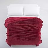 MOONLIGHT20015 Fleece Blanket 200x240 cm Burgundy 400 GSM Silk Touch view 4