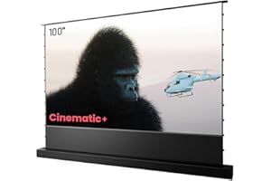 AWOL VISION 100" Motorized ALR Floor Rising Projector Screen for Ultra Short Throw Projector, Projector Screen for Home Theat