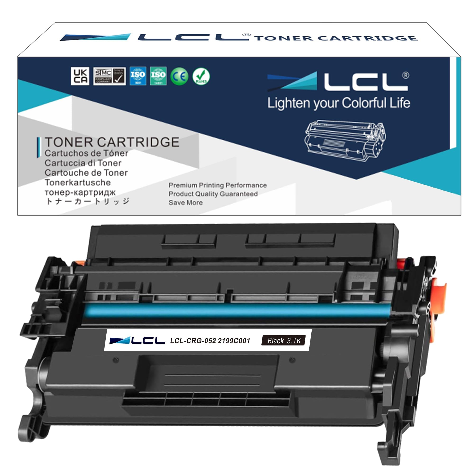 LCL Compatible Toner Cartridge 052 CRG052 CRG-052 2199C002 3100Pages (1Black) Replacement for Canon LBP 212dw LBP 214dw LBP 215X MF 421dw MF 426dw MF 428x MF429x