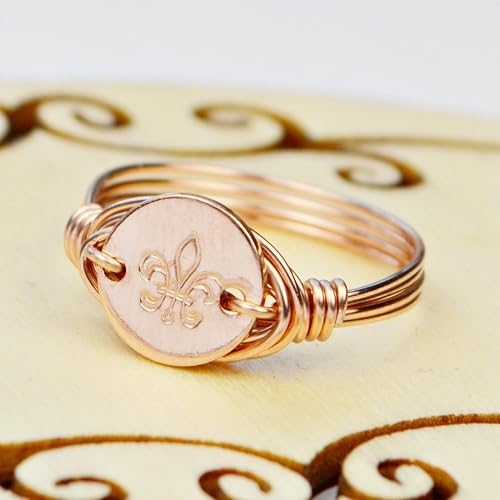 Amazoncom Fleur De Lis Rose Gold Filled Yellow Gold