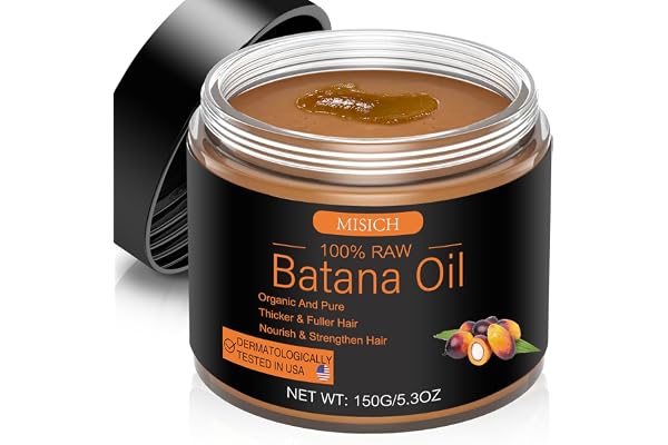 MISICH Raw Batana Oil for Hair, 100% Pure Batana Oil Paste, Unrefined Botana Hair Oil for Men & Women 5.3 oz