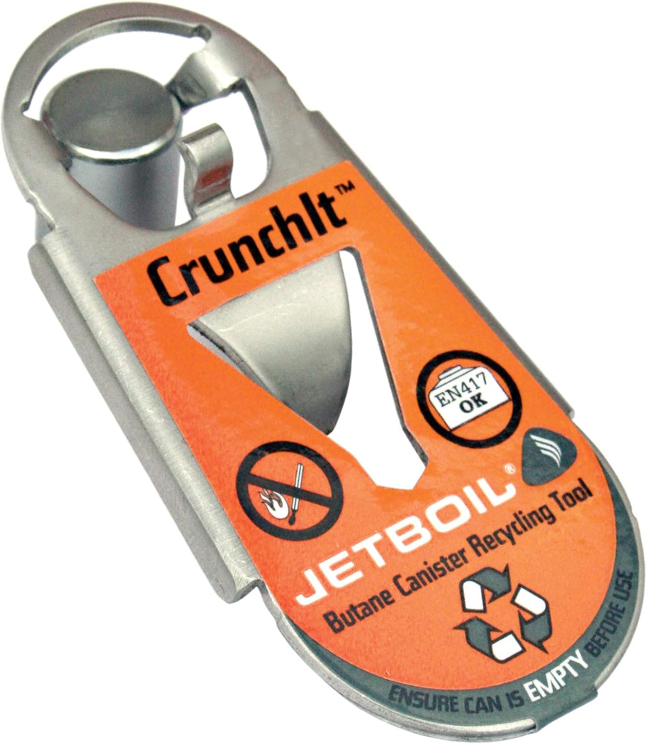 Jetboil Crunchit Fuel Canister Recycling Tool Orange Camp Kitchen