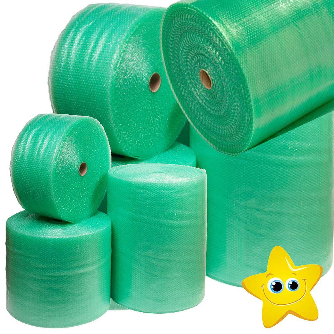 Green Bubble Wrap Recyclable Bubble Wrap Rolls 300mm/500mm/750mm
