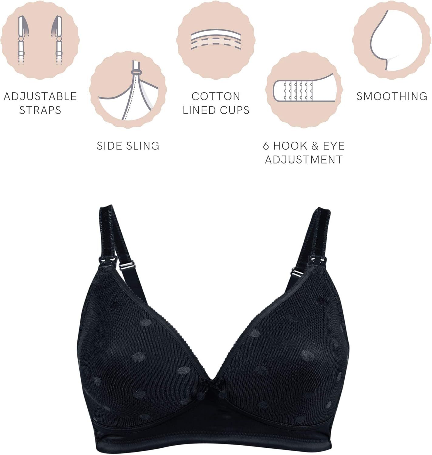 Cake Maternity Mousse Wirefree Nursing Bra for Breastfeeding, Padded Wireless Maternity Bra: Clothing