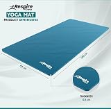 Respire Fitness Yoga Mat 185 x 57 cm Non-Slip Thick Cushion Blue view 3