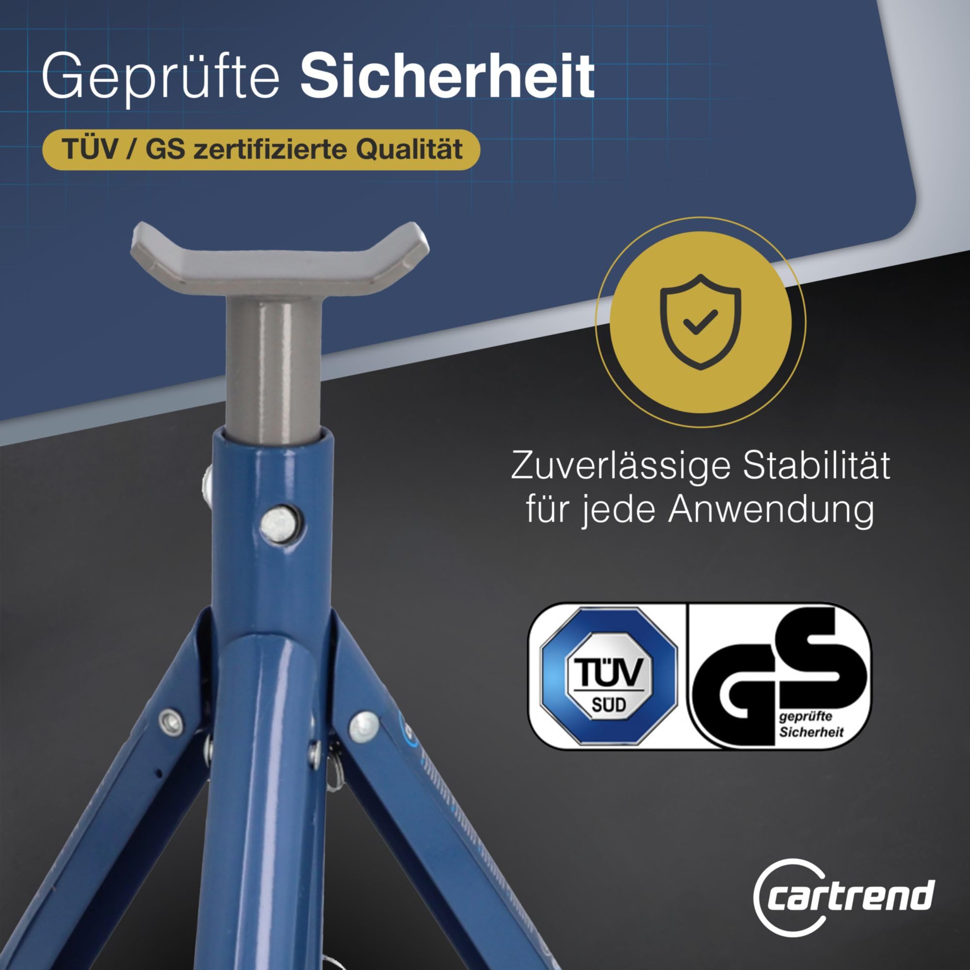 CARTREND 50290 Unterstellbock Abstellbock 100mm 100mm 270mm manuell 1.77kg 3