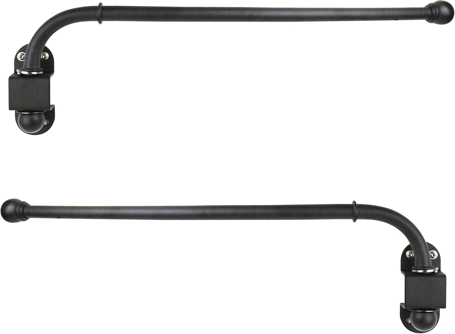 Furnishland 1/2inch Diameter Swing Arm Rods, 14inch to 24 inch, Set