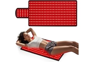 LITDUCK 36.3"*15.8" Body Red Light Therapy Mat, Eligible Red Light Therapy Blanket, 325pcs 2in1 LEDs(660nm& 850nm), Premium Leather, Adjustable Timer & Intensity