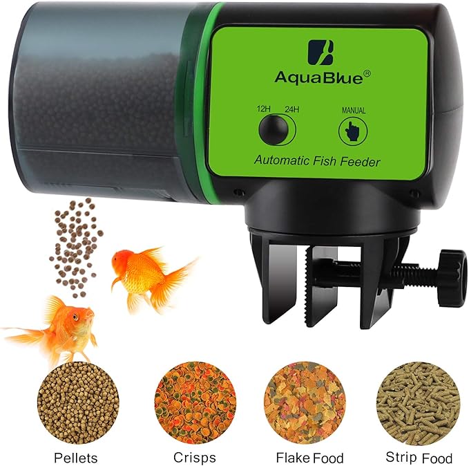 Amazon Com Automatic Fish Feeder For Aquarium Tank Moisture Proof Electric Auto Fish Turtle Feeder For Flakes Aquarium Tank Timer Feeder Vacation Weekend Fish Food Dispenser Pet Supplies