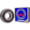 2PACK NSK 6202DDU 6202-2RS 15X35X11mm Double Rubber Seal Bearings Deep Groove Ball Bearings