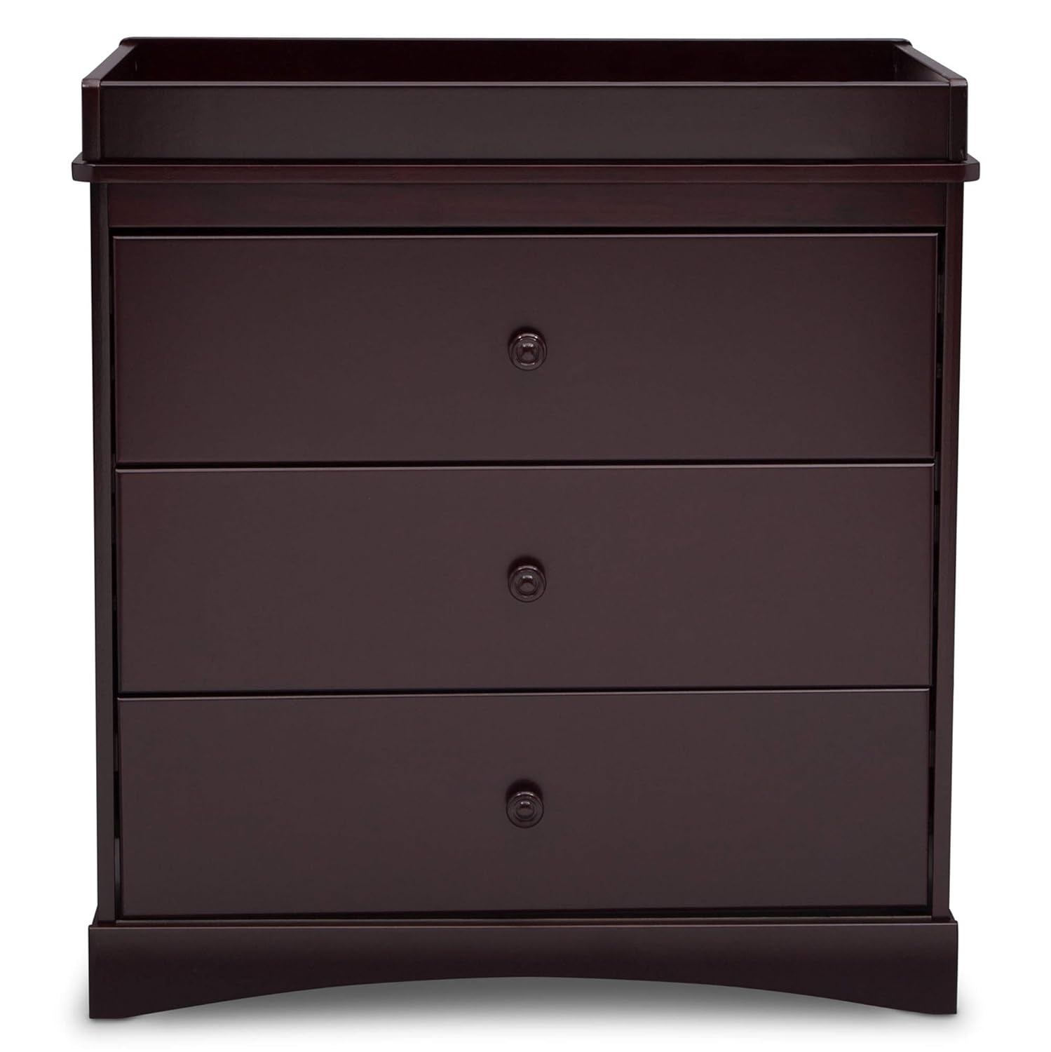 Delta Children Sutton 3 Drawer Dresser with Changing Top, Espresso Java : Baby