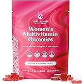 Halal Certified Women’s Multivitamin Gummies - Easy Digestion & High Absorption - Packed with Essential Nutrients, Omega-3, Folate & Biotin for Energy, Beauty, and Wellness - Tasty 60 ct Gummy
