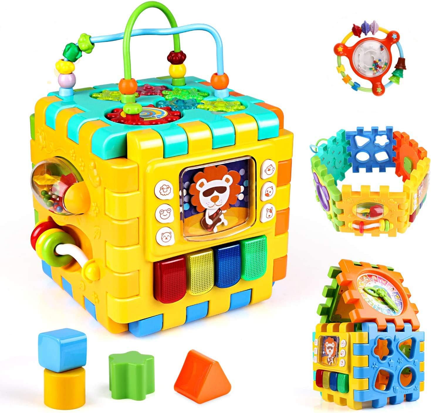 6 in 1 play cube activity center
