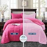 HIG Pink Reversible Coverless Duvet Set 135x200cm 10.5 Tog OEKO-TEX view 5
