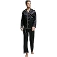 TONY & CANDICE Men's Classic Satin Pajama Set Sleepwear